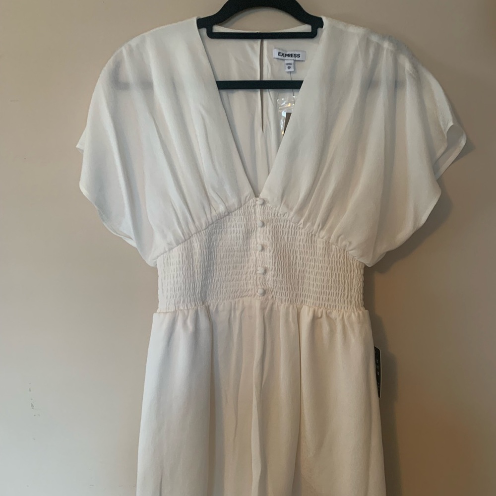 Express white romper NWT size XS